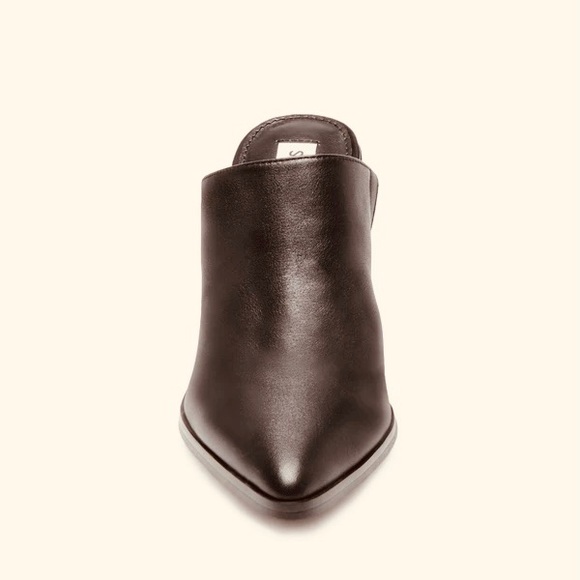 Black Leather Steve Madden Mule Size 8 - Picture 7 of 8